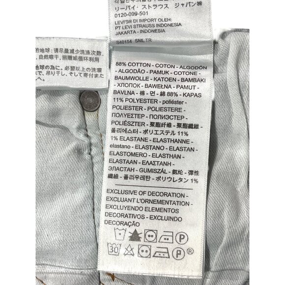 Levis 511 Mens Slim Fit Jeans W34 L30 Stretch Denim Blue 36j - Picture 6 of 8